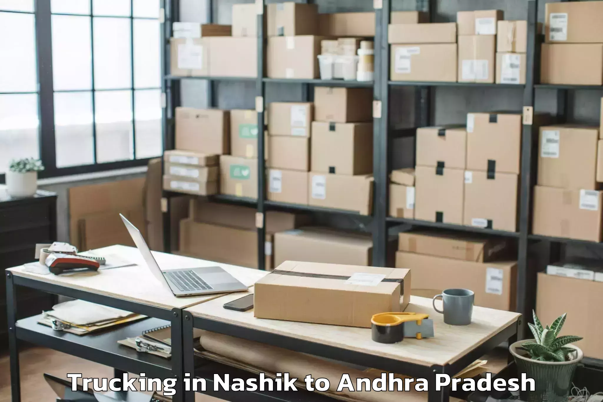 Professional Nashik to Pellakuru Trucking